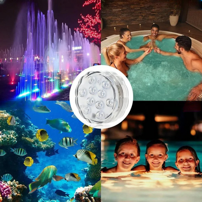Pastilha Led com Ventosa para Aquários e Piscinas - IP68