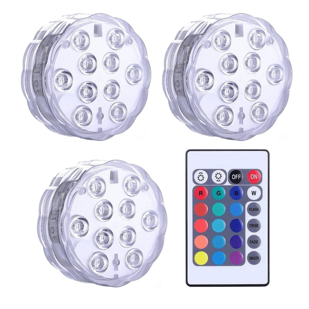 Pastilha Led com Ventosa para Aquários e Piscinas - IP68